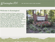 Tablet Screenshot of kensingtonpoa.com